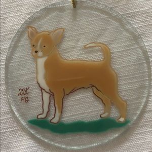 Chihuahua Stained Glass window ornament/Christmas